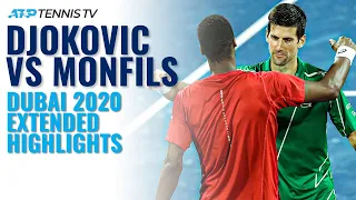 Novak Djokovic vs Gael Monfils | Dubai 2020 Semi-Final Extended Highlights