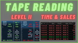 Tape Reading 101 || Level 2 and Time & Sales