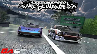 Most Wanted Race:Lamborghini Gallardo VS Ford Mustang GT | [60fps] | Need For Speed Most Wanted 2005