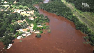 Imagens aéreas revelam drama de moradores de Brumadinho
