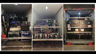 Rock of Ages Tour: Loading the trucks