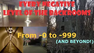 Every discovered NEGATIVE level of the Backrooms (From -0 to -999, and beyond!)