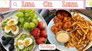 Lisa Or Lena 💖 [Healthy food Vs Junk Food] #lisaorlena #healthyfood #junkfood #healthyvsjunkfood