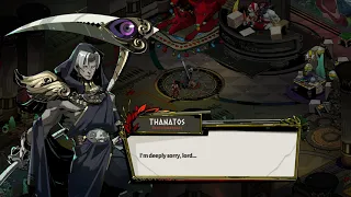 Hades scolds Thanatos about Zagreus