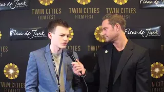 2017 TCFF Host Doug Sidney with Josh Wiggins from The Bachelors