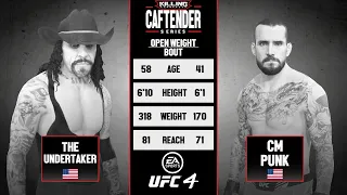 The Undertaker (WWE) Vs. CM Punk (AEW) - KILLINGspree37's Caftender Series (KSCS) (EA Sports UFC 4)