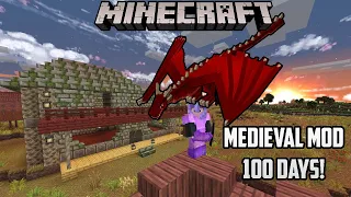 I Spent 100 Days in Medieval Minecraft Mod... Here's What Happened