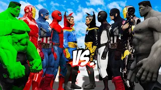 THE AVENGERS VS THE DARK AVENGERS - MARVEL BATTLE - EPIC SUPERHEORES WAR