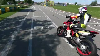 Supermoto Vysoke Myto Czech Republic - Husqvarna 701 Supermoto vs Ducati Hypermotard 950