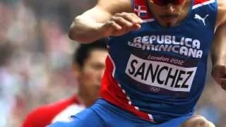 Felix Sanchez Wins Mens 400m Hurdles Gold Medal Greene Fourth in London Olympics