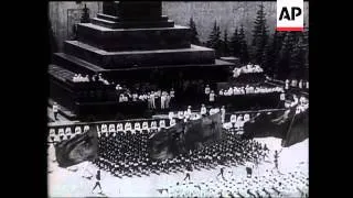 Soviet Youth Stages Parade In Red Square