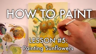 Paint Van Gogh's "Sunflowers" (for beginners) - How to Paint #5 - MV48
