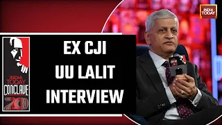 Justice UU Lalit Interview At India Today Conclave 2023 | Ex CJI On Sanctity Of Court & Chair