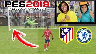 PENALTIS CON CASTIGO ¡¡RETO PES 2019!! 😱  Atlético Madrid vs Chelsea