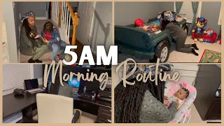 MY PRODUCTIVE 5AM MORNING ROUTINE | WORKING MOM OF 3