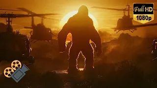 Kong vs Helicopters [ HINDI ]- Kong Entry Scene Kong: Skull Island (2017) [1080p 60fps HD ]