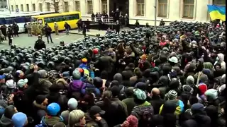 Kyiv, clashes 1 dec 2013 part 1 Київ, 1 грудня 2013 бійки під АП частина 1undefined