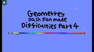 My Geometry Dash Difficulties Fan Made Part 4 in Algodoo