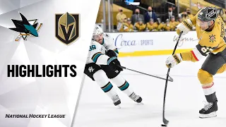 Sharks @ Golden Knights 4/21/21 | NHL Highlights