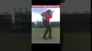 Aleem Dar funny moments 😄#shorts #cricket