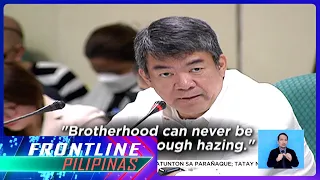 Ilang senador, kinondena ang pagkamatay sa hazing ni John Matthew Salilig | Frontline Pilipinas