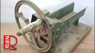 Manual nettle cutter - restoration , Ruční řezačka na kopřivy