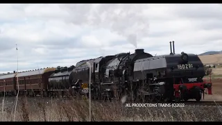 Steam Locomotive 6029 loses momentum climbing Tumulla Bank NSW