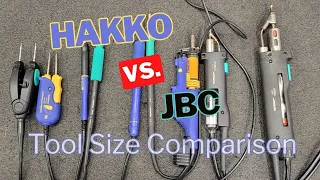 Hakko vs. JBC Soldering Tools: Size Showdown! The Ultimate Comparison!