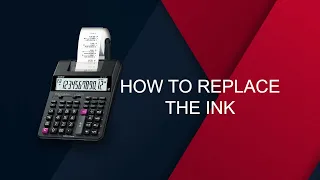 Printing Calculator - How To Replace The Ink