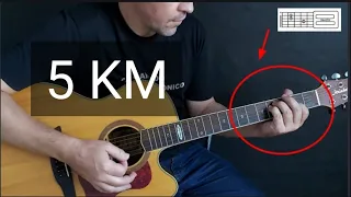 5 KM - com a mesma sequência de acordes sem pestana - Batida PTV