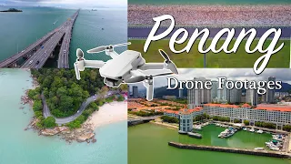 Drone Footage of  Penang and Georgetown at Malaysia.