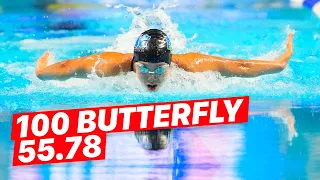 🔥 TORRI HUSKE 55.78 100m Butterfly New US Open Record Race Analysis