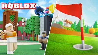 We Tried playing Golf in ROBLOX...