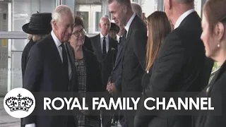 King Charles Arrives at the Welsh Senedd