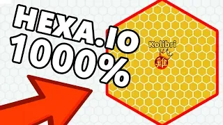 NEW HEXA.IO GAME! INSANE 1000% MAP CONTROL ( Game Like Agar.io & Paper.io )