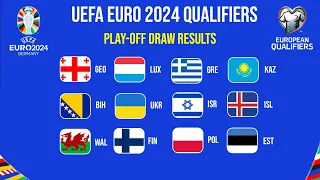 UEFA EURO 2024 Qualifiers | Play-off Draw Results | UEFA EURO 2024 Play-off Draw