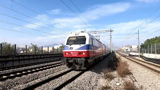 Trains at Kato Acharnai station |PANOSG42