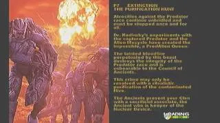 Predator LV7 intro - Mission Data (Aliens Versus Predator Extinction PS2)