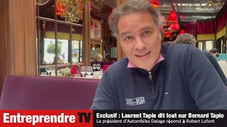 Bernard Tapie : Laurent Tapie , le PDG des Automobiles Delage dit tout à Robert Lafont Exceptionnel