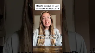 How to Survive Your First Day Back to School with ANXIETY! 💚 #shorts