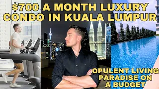 Tour My $700 A Month Luxury Downtown Condo in Kuala Lumpur Malaysia