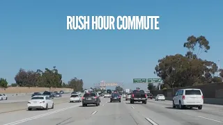 Rush Hour Commute - Los Angeles to Orange County - 4K Drive