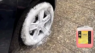 Steam deep clean of car wheels and rims | Gold Degreaser in foamer | Fortador Steam Cleaners USA