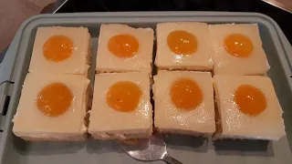 Spiegeleikuchen/ Fried egg cake