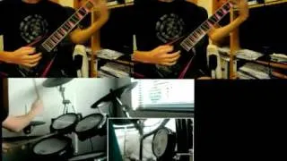 Children Of Bodom - Living Dead Beat guitar & drums cover (s3ike123 & lmlxmetaldrummerxlml)