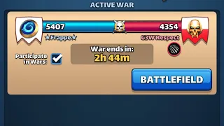 Empires and Puzzles War VS G3W Respect