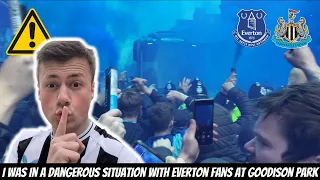I WENT UNDERCOVER with the Everton fans after being WARNED BEFORE THE GAME ⚠️!!!!!