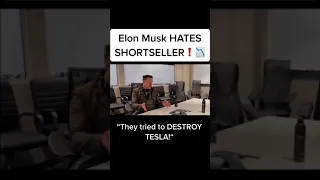 Elon Musk Hates Shortsellers