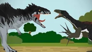 giganotosaurus vs therizinosaurus REMASTERED