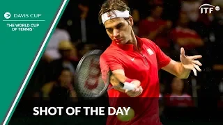 Roger Federer's Cool End to a Brilliant Rally | Davis Cup | ITF